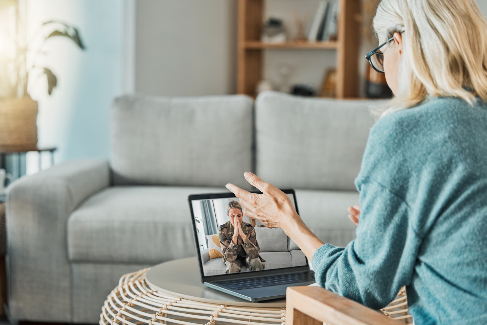 Telehealth therapy session
